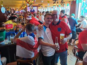 Supporting image for story: Shropshire father and son duo in Qatar savour England's World Cup win over Iran