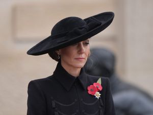 Supporting image for story: Kate lays Armistice Day wreath for first time as nation pays silent tribute