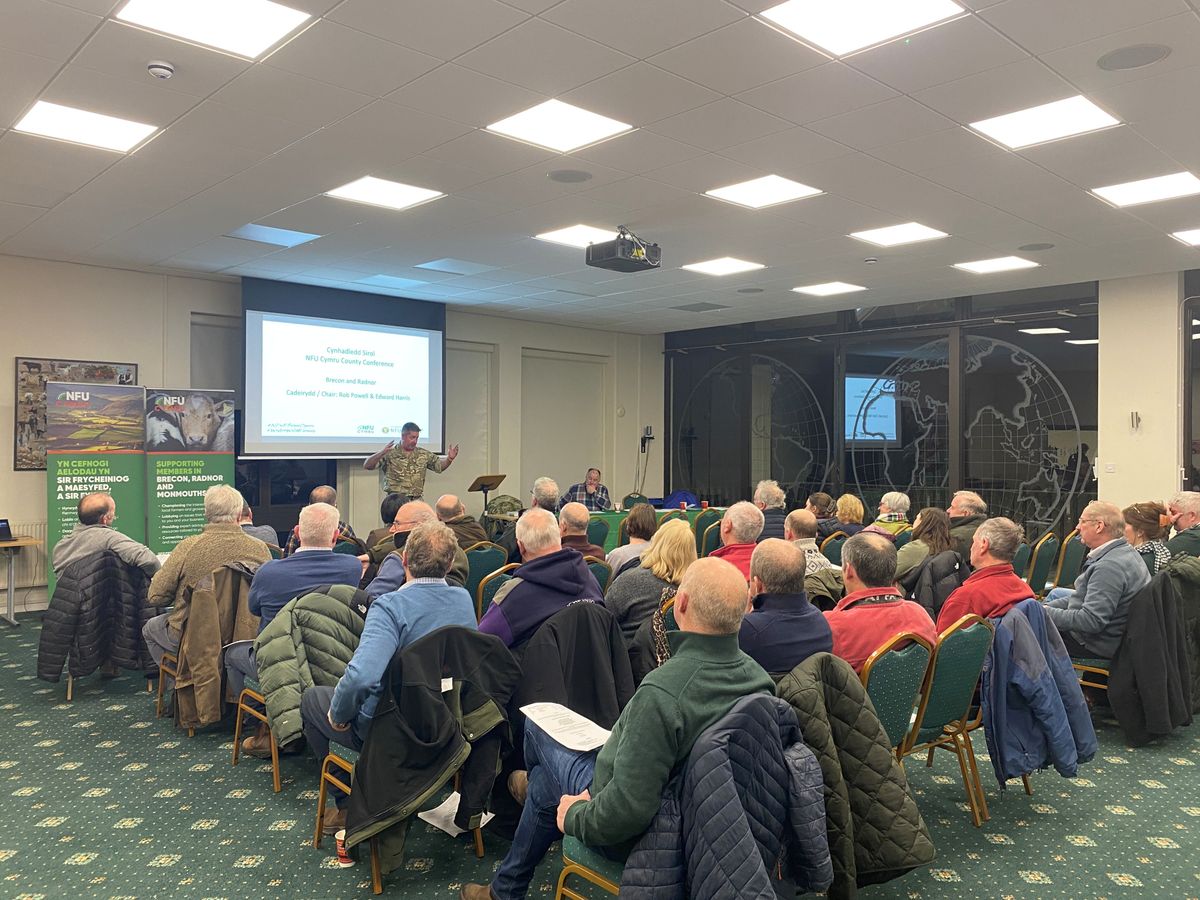 NFU Cymru conference took place where farming and defence work side by side