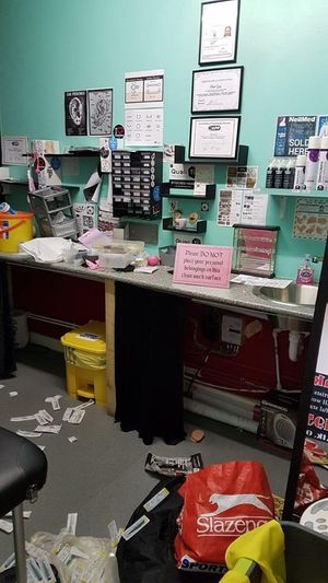 Thieve took valuable equipment while also ransacking the shop
