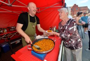 Tim Roberts from Su Casa with Barbara Roberts 