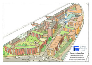 An artist's impression of the site