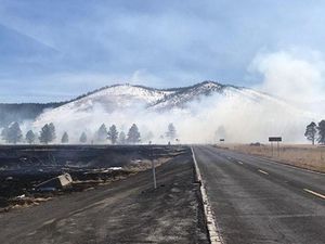 Supporting image for story: ‘Crashed drone’ blamed for starting wildfire in Arizona national forest