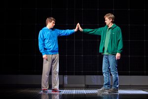 Scott Reid (Christopher Boone), David Michaels (Ed). Pic: Brinkhoff Mögenburg