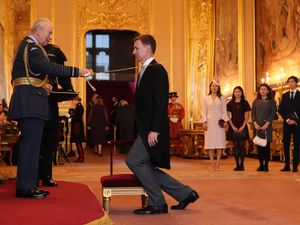 Supporting image for story: King jokes former chancellor should ‘keep trying’ to make Britain ‘great again’