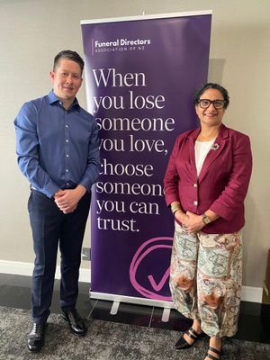 Mr Adams at the New Zealand Grief Centre