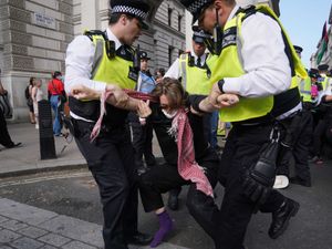 Supporting image for story: Nine arrested after pro-Palestine protesters block entrance to Foreign Office