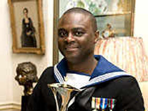 Supporting image for story: Royal Navy reservist's award pride