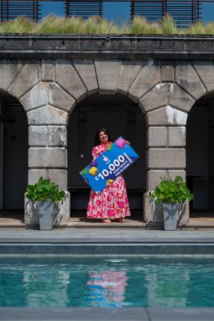 Stoke Carer, Sandra Hall, celebrates her ‘Set For Life’  £10k-a-Month-for-30-Years win