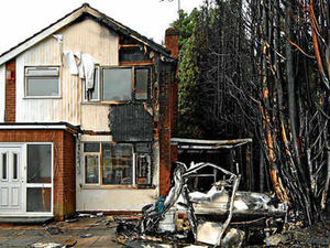 Supporting image for story: Blaze destroys caravan