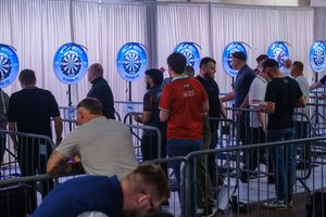 The Albion Foundation's Darts Night in action.