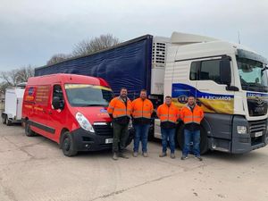Supporting image for story: The team at A.R.Richards in Market Drayton have travelled to Poland to hand-deliver Shropshire donations to refugees