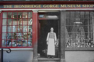 Charlotte's picture shows the former proprietor of what is now the Ironbridge Gorge Museum shop High Street.