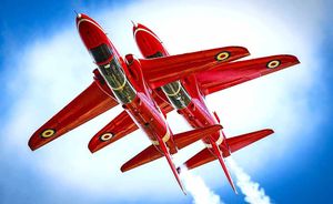 The Red Arrows in action. Photo: SAC Tim Laurence
