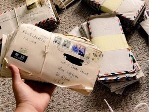 Supporting image for story: Student finds hundreds of letters from her parents’ long-distance relationship