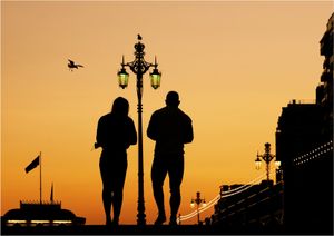 Chip-hunting Gulls by Edward Kosinski