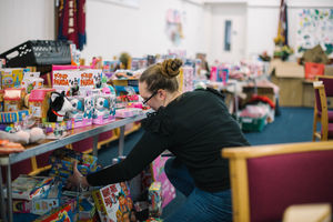 Christmas Present Appeal at the Cradley Heath Salvation Army
