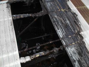 Lee Walker took these photos of the fire damage with his drone