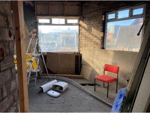 Another room where convertion had begun. Photo: Rightmove