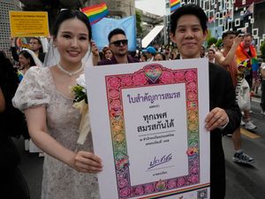 Supporting image for story: Thai same-sex couples to tie knot in 2025 as marriage equality bill becomes law
