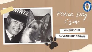  Elizabeth Dixon and police dog Czar.