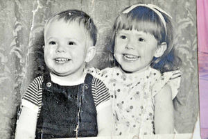 Carol and her 'beautiful' little brother had a happy childhood