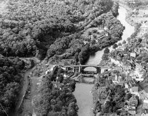An undated picture, but work going on under the Iron Bridge helps date it to the early 1970s. The two year programme of work had been completed by October 1974, so the picture dates circa 1973. Picture: Ray Pringle-Scott