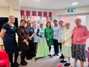 Supporting image for story: 'She was brilliant, a glimpse into the future': Humanoid robot chats with residents at Black Country care home