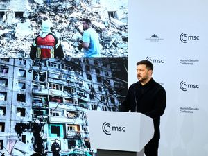 Supporting image for story: Ukrainian drone strike sparks fires at Russian Black Sea port