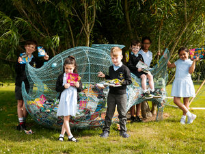 Supporting image for story: Newport primary pupils chip in for recycling project helping homeless people