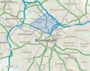 Section 60 powers in force in Birmingham as detectives investigate a murder in Handsworth