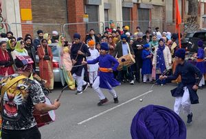 The Vaisakhi procession from Wednesfield to Willenhall. Photo: Sureena Brackenridge