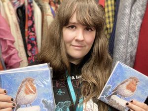 Supporting image for story: Christmas cards hand painted by charity shop worker are put up for sale