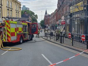 Supporting image for story: Rubbish fire in Wolverhampton brings city centre street to standstill as fire crews tackle blaze