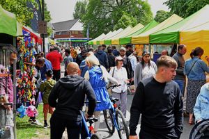 The Dine and Devour festival on Tettenhall Green.