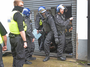 Supporting image for story: Police raid suspected chop shop in Wolverhampton in vehicle crime crackdown