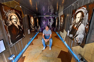 Supporting image for story: Gallery and video: Self contained art exhibition in Dudley town centre