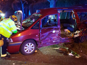 Supporting image for story: Seven injured as van crashes with taxi in Wolverhampton