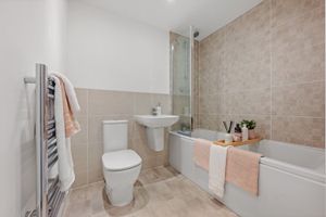 The show apartment bathroom at Lorne House