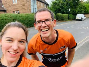 Supporting image for story: Telford road runners raise £1,800 with socially distanced relay