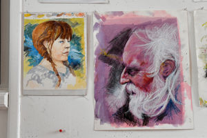 A piece of artwork which will be on display at Newhampton Arts Centre until Friday by Chris Manley