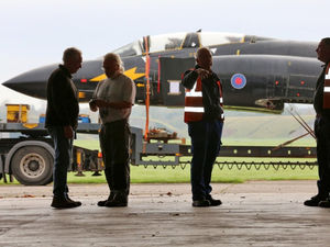 Supporting image for story: Iconic Cold War plane lands at RAF Cosford
