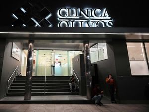 The clinic where Maradona underwent surgery