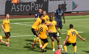 Willy Boly scored a handy goal for Wolves against Man City (AMA / Sam Bagnall)