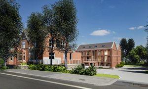 Visualisation of the proposed hotel at the Village Inn in Moseley, Birmingham. Taken from planning document by St. Paul's Associates Ltd.