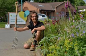 Severn Hospice's new head gardener Joel Richards
