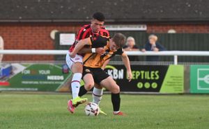 Action from Walsall's pre-season opener with Leamington