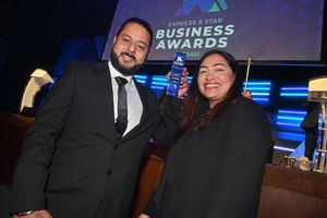 Karan Arora and Mohini Arora of the Little Dessert Shop which won the Retail, Hospitality and Leisure Business of the Year Award