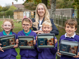 Supporting image for story: Bellway donates £500 towards iPads for primary school pupils in Shrewsbury