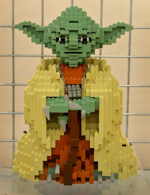 A very early Lego Yoda